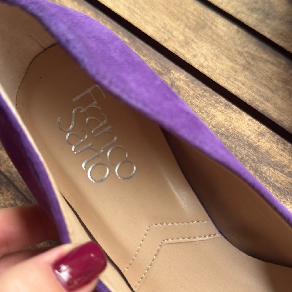 Franco Sarto Women’s Pisa Suede Square Toe Pumps 6-6.5 - Picture 6 of 7